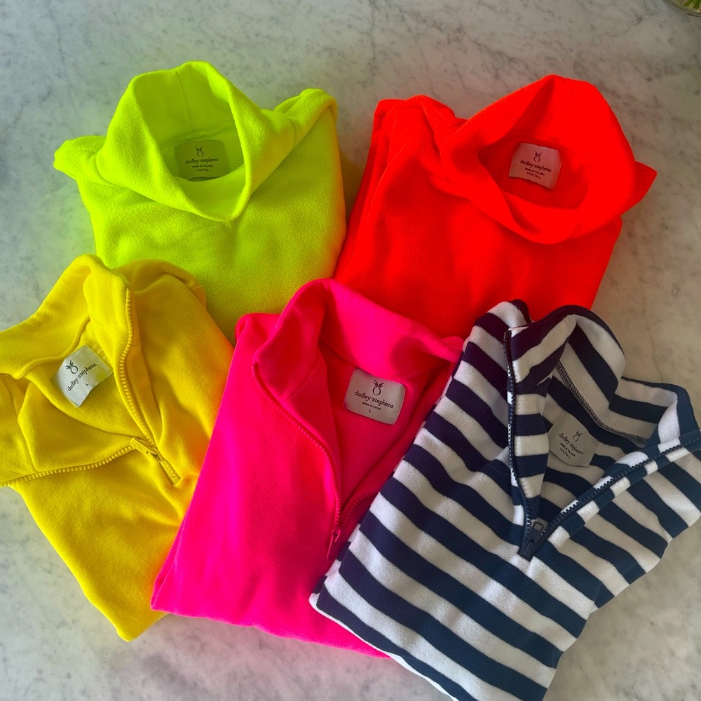 Dudley Stephens girls bundle of 5 fleece tops